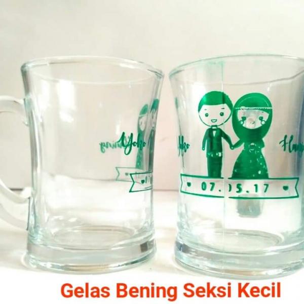 Gelas Berbentuk Gelas Seksi Bening Kecil Himalaya Souvenir 8165